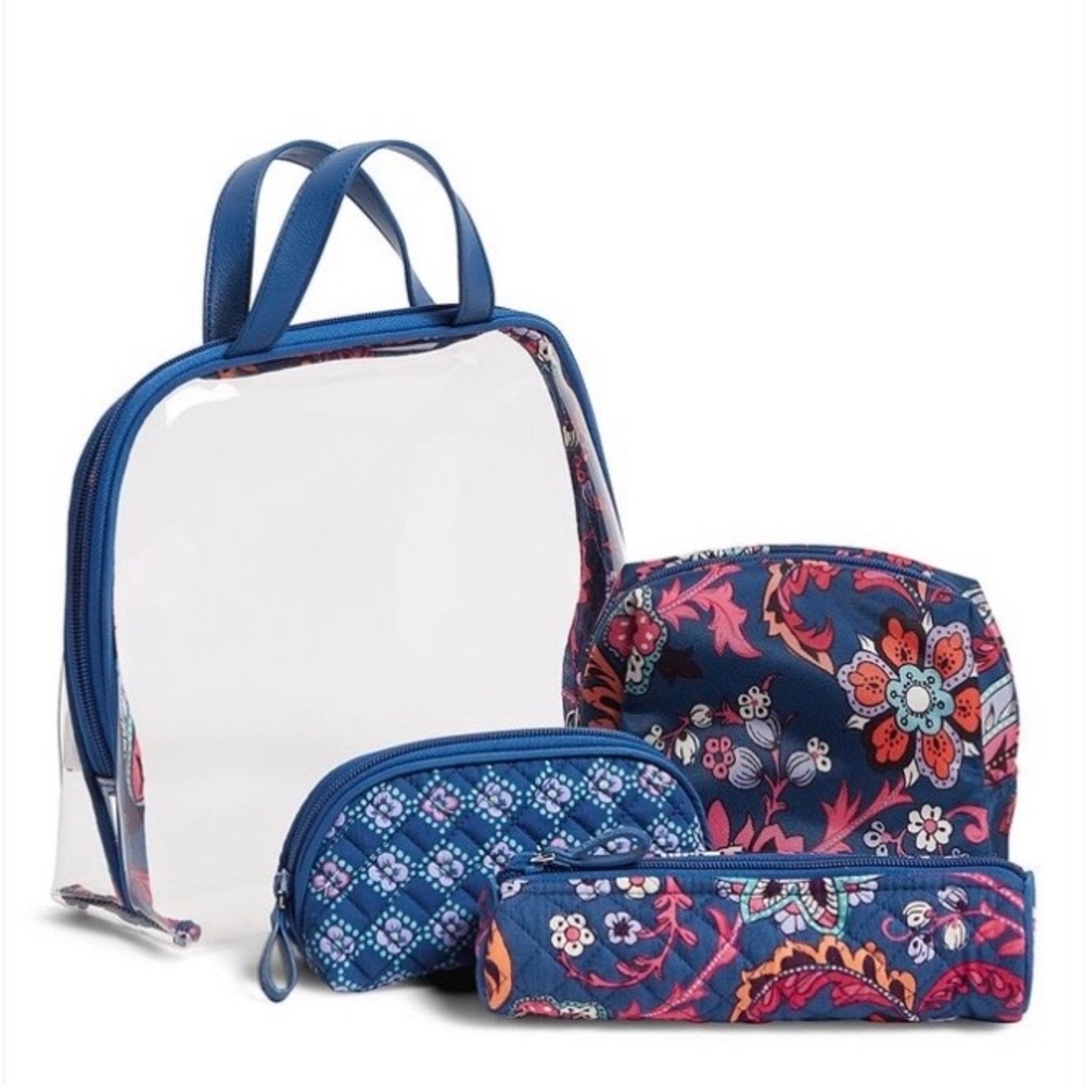 NWOT Vera Bradley Iconic 4-Piece Cosmetic Set - Picture 2 of 13